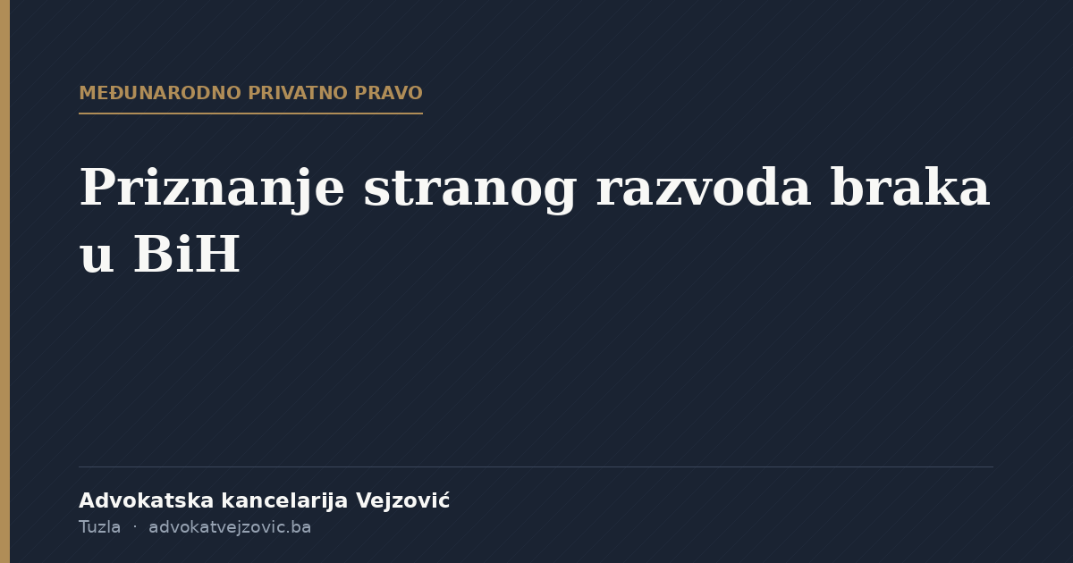 priznanje stranog razvoda